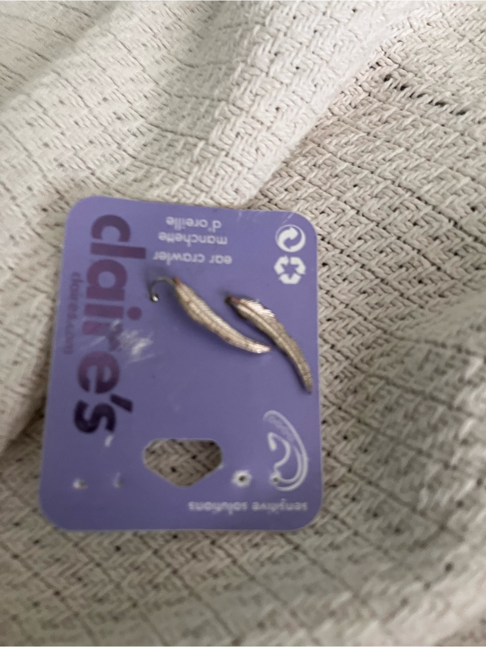 Claire's Gold Leaf Dangle Earrings